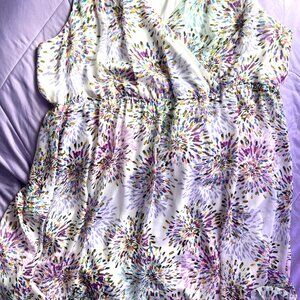 🌸 Floral Mini Dress – Scoop Neck – Lightweight & Machine Washable! 🌸